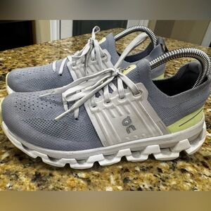 On Cloud Cloudswift Women's Running Shoes Size 7 Ice/Oasis/Gray/Green Walking